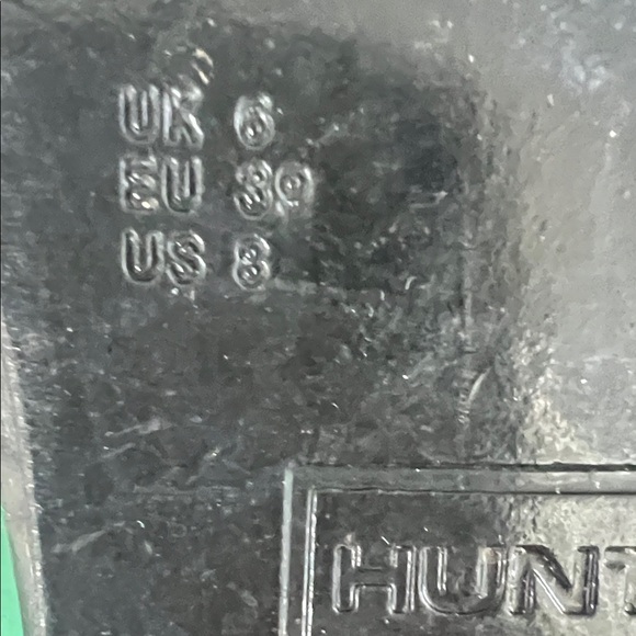 Hunter Black with Gray Herringbone Tweed Boots - Picture 5 of 5